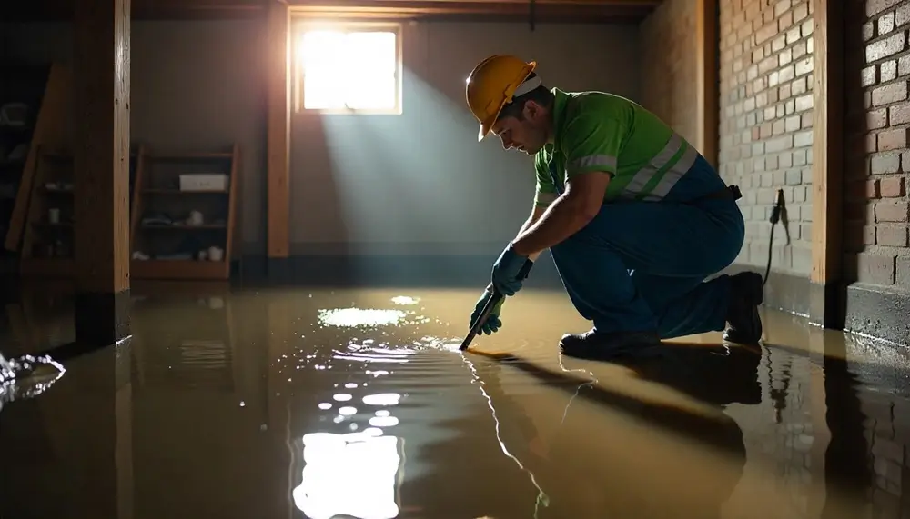 Professional water damage restoration services in Godfrey, IL